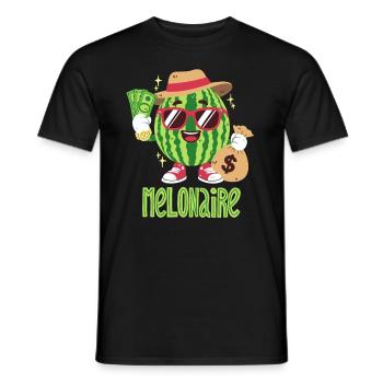 Melon Millionnaire - T-shirt homme - noir - Devant - AI Model Male 178 light (178cm)