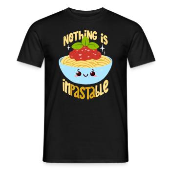 Pasta pun - Men's T-Shirt - black - Front - AI Model Male 178 light (178cm)