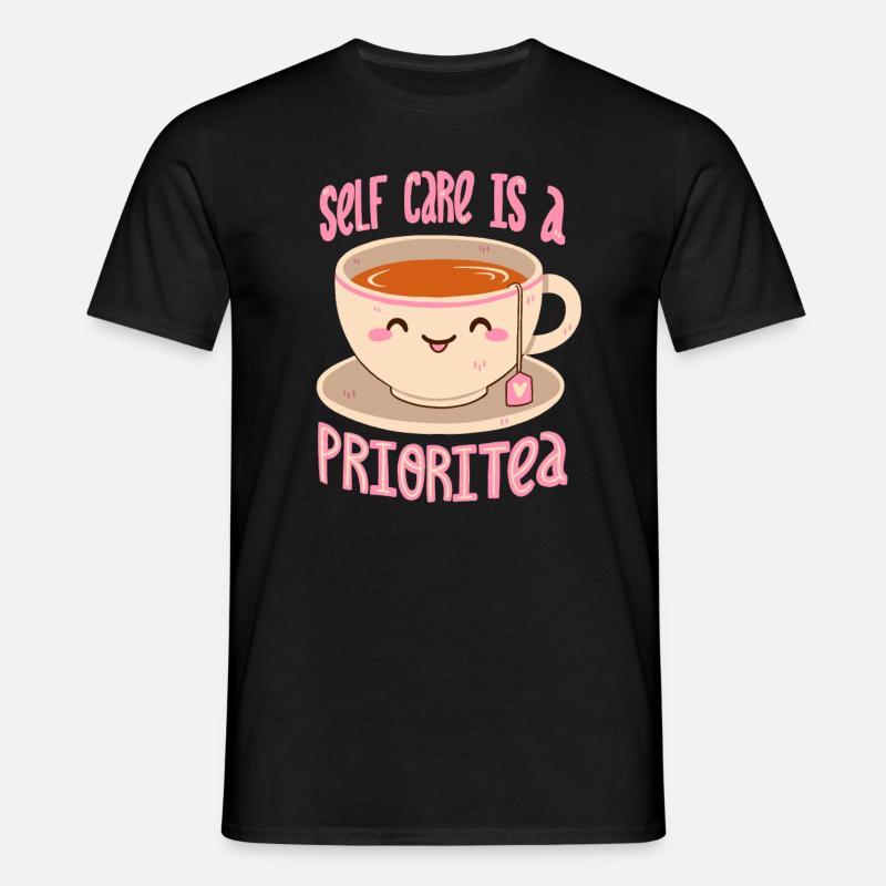 Self Care & Tee - Männer T-Shirt - Schwarz