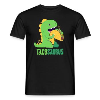 Tacosaurus - Men's T-Shirt - black - Front - AI Model Male 178 light (178cm)