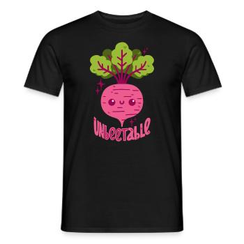 Beetroot pun - Men's T-Shirt - black - Front - AI Model Male 178 light (178cm)