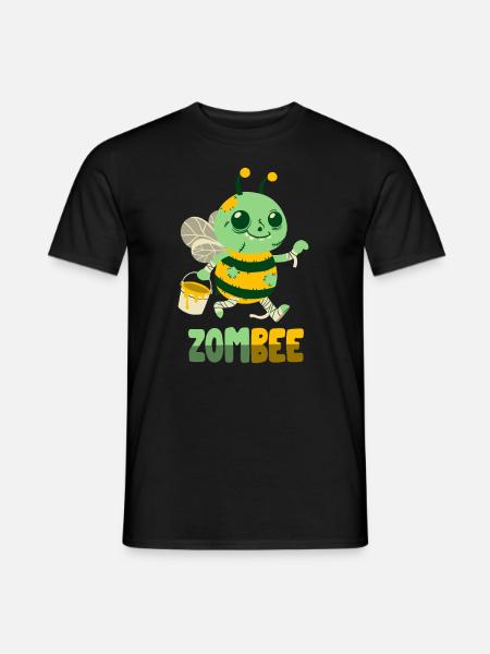 Zombie-Biene: Zombee - Männer T-Shirt - Schwarz