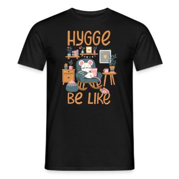 Hygge Be Like - T-shirt homme - noir - Devant - AI Model Male 178 light (178cm)
