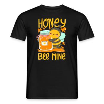 Honigbiene liebt ihren Honig - Männer T-Shirt - Schwarz - Vorne - AI Model Male 178 light (178cm)