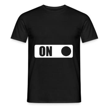 ON - Männer T-Shirt - Schwarz - Vorne - AI Model Male 178 light (178cm)