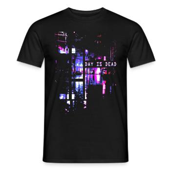 Vaporwave Esthétique Tokyo - T-shirt homme - noir - Devant - AI Model Male 178 light (178cm)