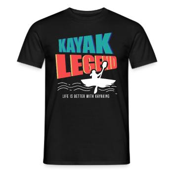 Kayak Legend Canoë-kayak Sports nautiques - T-shirt homme - noir - Devant - AI Model Male 178 light (178cm)