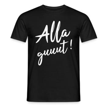 Alla Gut Badisch Badner Baden Geschenk - Männer T-Shirt - Schwarz - Vorne - AI Model Male 178 light (178cm)