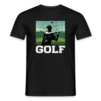 Golf Golf Golf Sppieler - Men's T-Shirt - black - Front - AI Model Male 178 light (178cm)