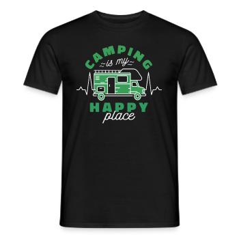 Campen Fahren - Männer T-Shirt - Schwarz - Vorne - AI Model Male 178 light (178cm)