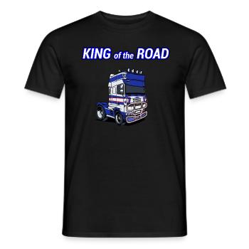 King of the Road - Männer T-Shirt - Schwarz - Vorne - AI Model Male 178 light (178cm)