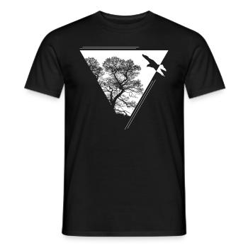 nature conservation - Men's T-Shirt - black - Front - AI Model Male 178 light (178cm)
