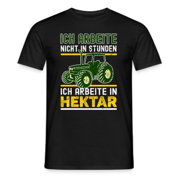 Landwirt Spruch Traktor - Männer T-Shirt - Schwarz - Vorne - AI Model Male 178 light (178cm)