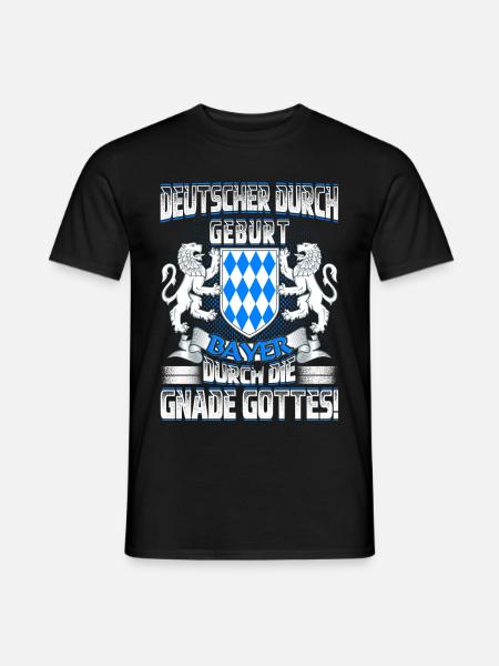 Bayer durch Gottes Gnade - Männer T-Shirt - Schwarz
