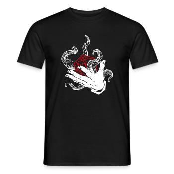 Dice Hand Tentacle W20 Jeu de société d’horreur - T-shirt homme - noir - Devant - AI Model Male 178 light (178cm)