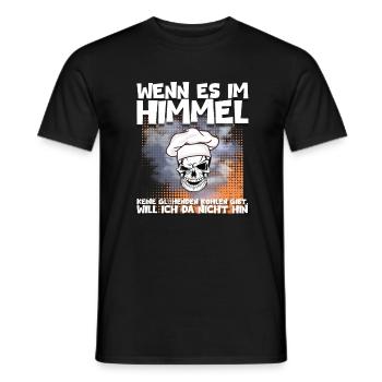 Himmel - keine glühende Kohlen - BBQ - Männer T-Shirt - Schwarz - Vorne - AI Model Male 178 light (178cm)