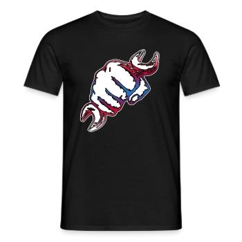 Outil clé artisan - T-shirt homme - noir - Devant - AI Model Male 178 light (178cm)
