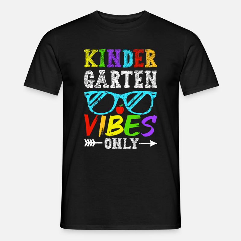 Kindergarten Vibes Only - Männer T-Shirt - Schwarz