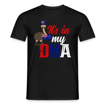 Neuseeland Kultur Kiwi Vogel Neuseeland Flagge - Männer T-Shirt - Schwarz - Vorne - AI Model Male 178 light (178cm)