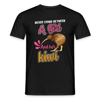 Neuseeland Kultur Kiwi Vogel Neuseeland Flagge - Männer T-Shirt - Schwarz - Vorne - AI Model Male 178 light (178cm)