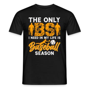 Baseball Spieler Baseball Spielerin Baseball Team - Männer T-Shirt - Schwarz - Vorne - AI Model Male 178 light (178cm)