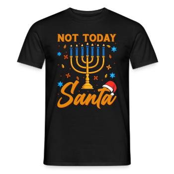 Chanukka Hanukka Dreidel Jüdisches Fest - Männer T-Shirt - Schwarz - Vorne - AI Model Male 178 light (178cm)