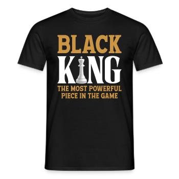 Schach Schachbrett Black History Month - Männer T-Shirt - Schwarz - Vorne - AI Model Male 178 light (178cm)