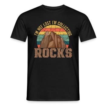 Geology Professor Geologist Geology Student - Men's T-Shirt - black - Front - AI Model Male 178 light (178cm)