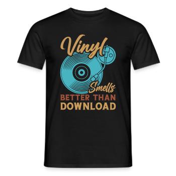 Platine vinyle vinyle rétro collection - T-shirt homme - noir - Devant - AI Model Male 178 light (178cm)