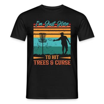 Frisbee Player Disc Golf Frisbee Competition - T-shirt homme - noir - Devant - AI Model Male 178 light (178cm)