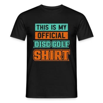 Frisbee Player Disc Golf Frisbee Competition - T-shirt homme - noir - Devant - AI Model Male 178 light (178cm)