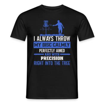 Disc Golf Player Frisbee Player - T-shirt homme - noir - Devant - AI Model Male 178 light (178cm)