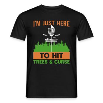 Disc Golf Player Frisbee Player - T-shirt homme - noir - Devant - AI Model Male 178 light (178cm)