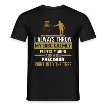 Disc Golf Player Frisbee Player - T-shirt homme - noir - Devant - AI Model Male 178 light (178cm)