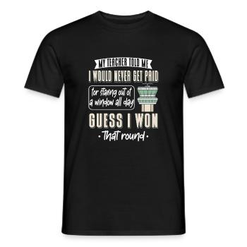 Contrôleur de la circulation aérienne - T-shirt homme - noir - Devant - AI Model Male 178 light (178cm)