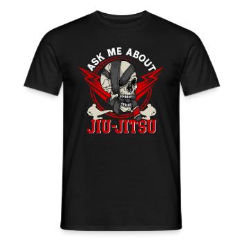 Jiu-Jitsu Jiu-Jitsu brésilien Arts martiaux - T-shirt homme - noir - Devant - AI Model Male 178 light (178cm)