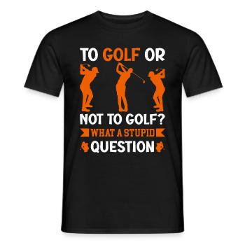 Golf Golfing - T-shirt homme - noir - Devant - AI Model Male 178 light (178cm)