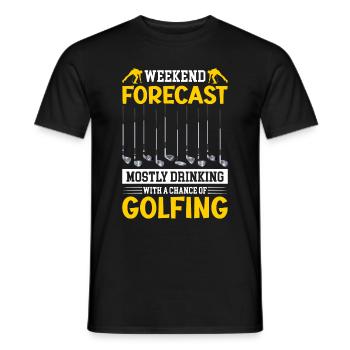 Golf Golfing Golfer Golfer Golf Club - T-shirt homme - noir - Devant - AI Model Male 178 light (178cm)