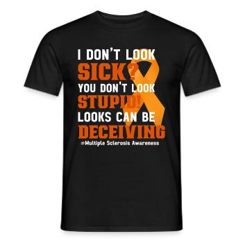 Multiple Sklerose Awareness Day Multiple Sklerose - Männer T-Shirt - Schwarz - Vorne - AI Model Male 178 light (178cm)