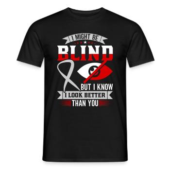 Blindness consciousness Blind by law - Men's T-Shirt - black - Front - AI Model Male 178 light (178cm)
