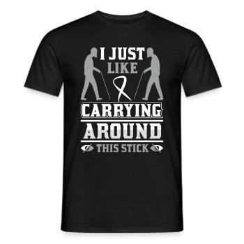 Blindheitsbewusstsein Gesetzlich Blind - Männer T-Shirt - Schwarz - Vorne - AI Model Male 178 light (178cm)