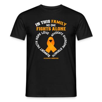 Leukemia Awareness Month Leukemia Survivor - Men's T-Shirt - black - Front - AI Model Male 178 light (178cm)