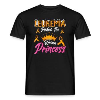 Leukemia Awareness Month Leukemia Survivor - Men's T-Shirt - black - Front - AI Model Male 178 light (178cm)