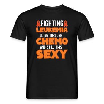 Leukemia Awareness Month Leukemia Survivor - Men's T-Shirt - black - Front - AI Model Male 178 light (178cm)