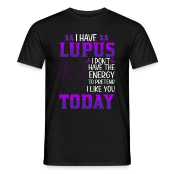 Mois de la sensibilisation au lupus - T-shirt homme - noir - Devant - AI Model Male 178 light (178cm)