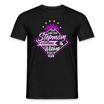 Stepmother Mother's Day Stepmom Mother - Men's T-Shirt - black - Front - AI Model Male 178 light (178cm)