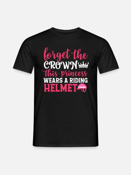 Cavalier d’équitation Princesse - T-shirt homme - noir