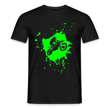 Motocross - T-shirt homme - noir - Devant - AI Model Male 178 light (178cm)