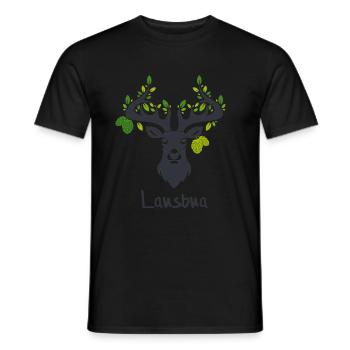 Lausbua - Männer T-Shirt - Schwarz - Vorne - AI Model Male 178 light (178cm)
