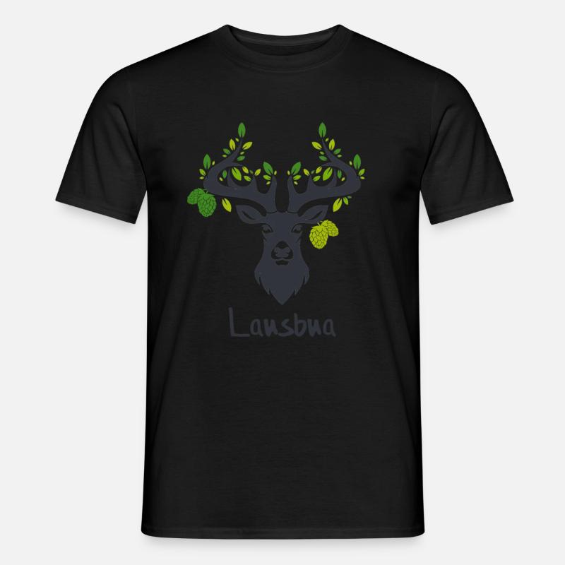 Lausbua - Männer T-Shirt - Schwarz